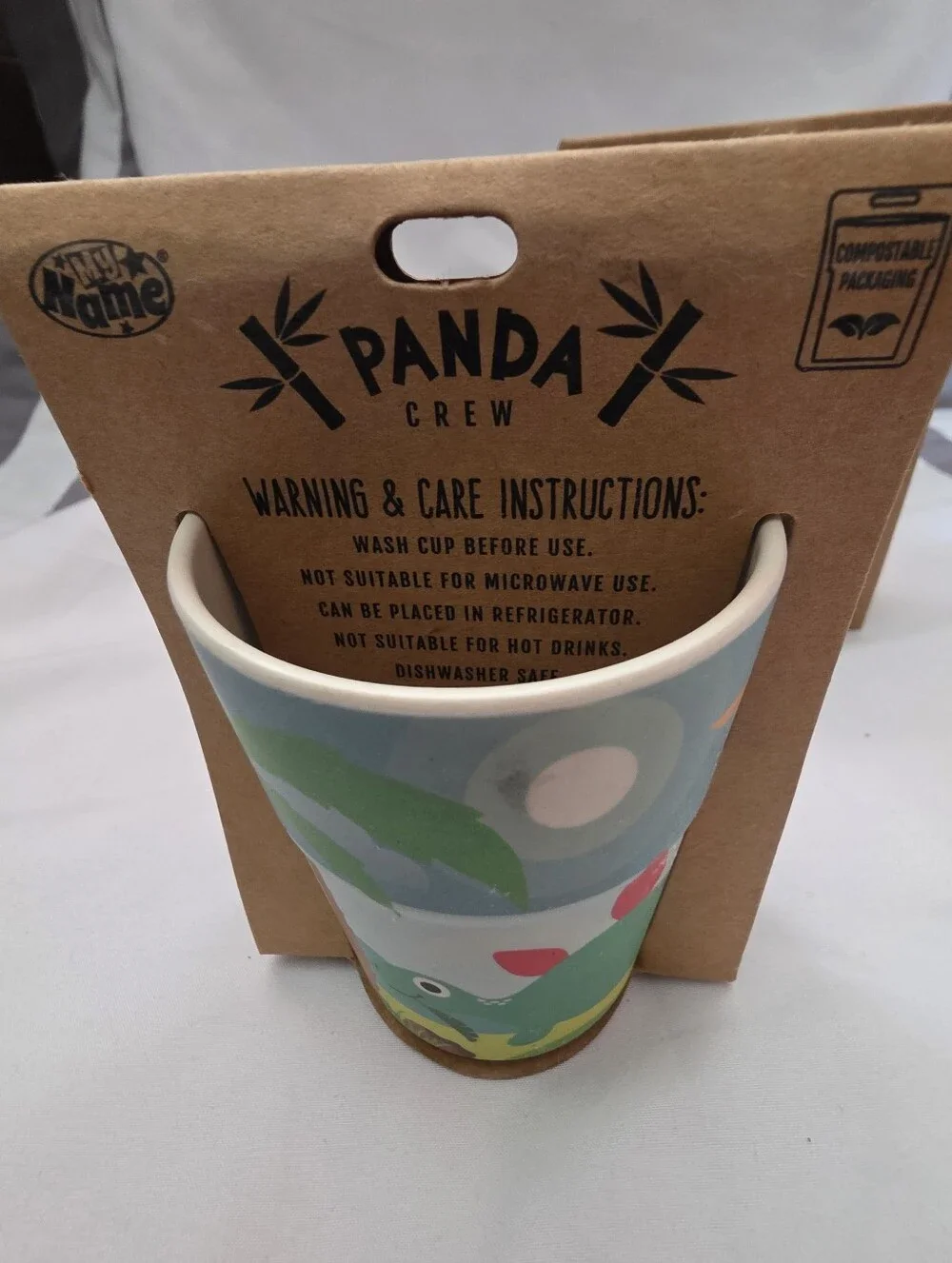 Panda Crew Dino Dinosaur  Kids Cup - Personalized Name Options